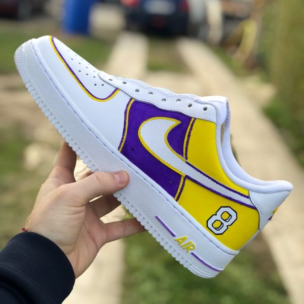 LA Lakers 8 Custom Air Force 1