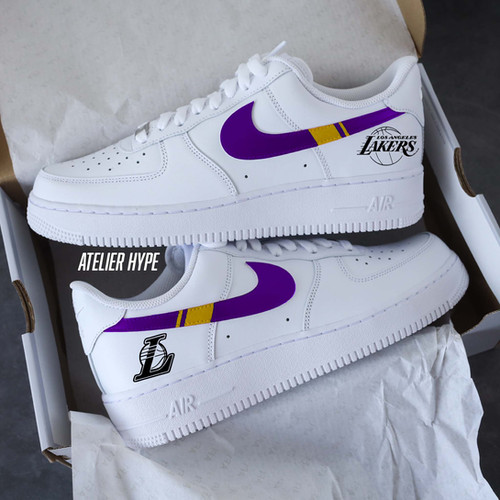 Lakers NBA Custom Air Force 1