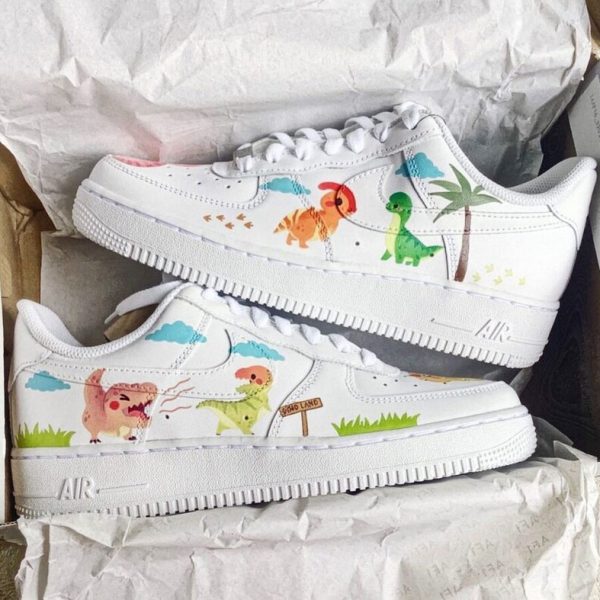 Cute Dino Custom Air Force 1