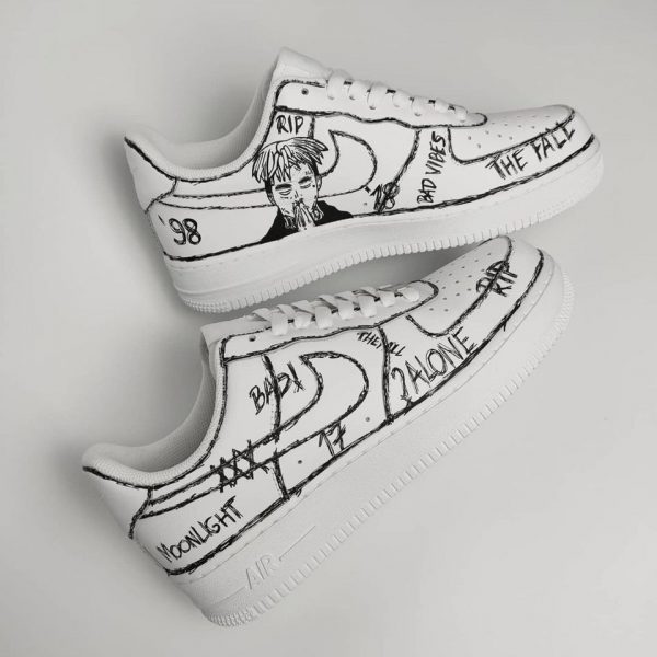 Line Drawing Graffiti Custom Air Force 1