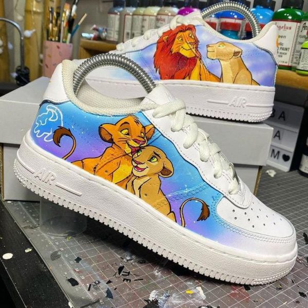 Lion King Couple Custom Air Force 1