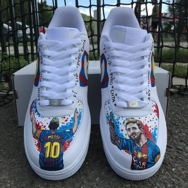 Lionel Messi Handmade Custom Air Force 1