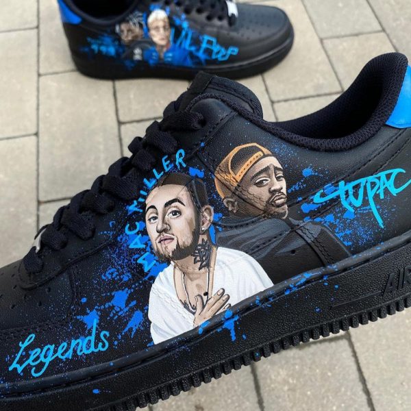 Mac Miller x Tupac Juice x Wrld Lil x Peep Custom Air Force 1