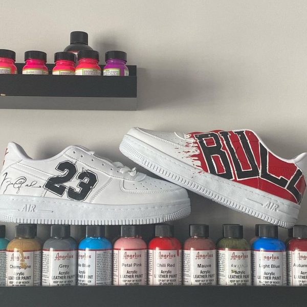 MJ Chicago Bulls Custom Air Force 1