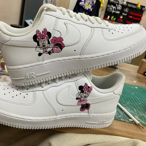 Minnie Doodles Custom Air Force 1