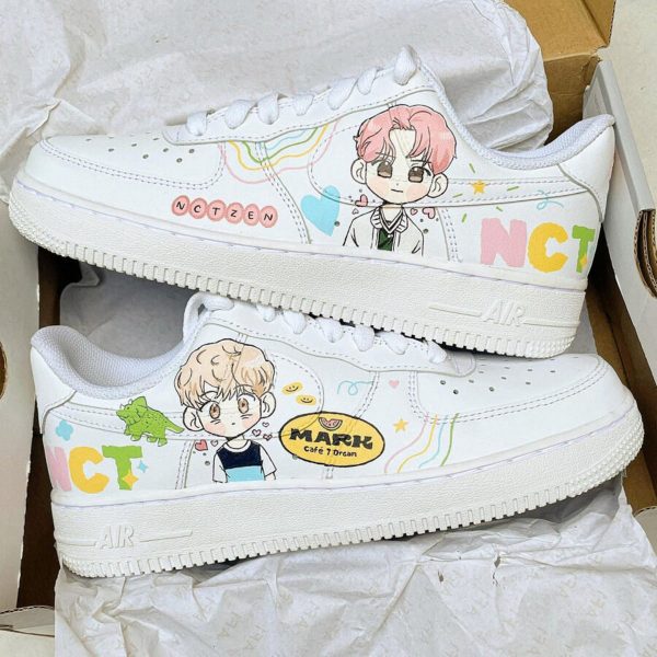 NCT Member Painting Custom Air Force 1