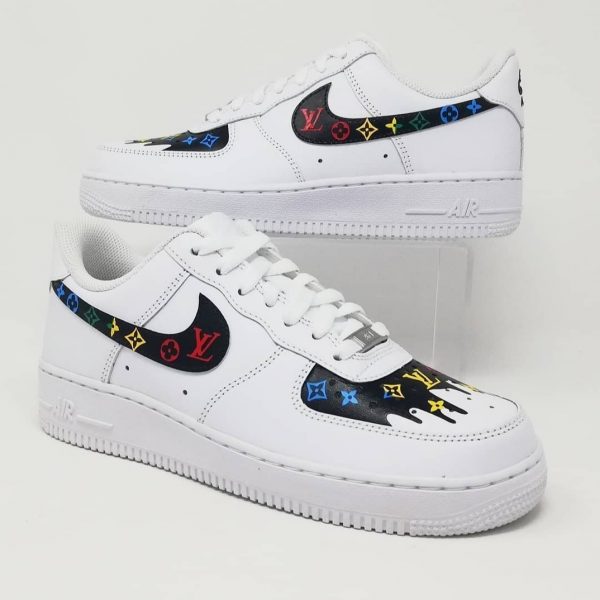 LV Rainbow Color Custom Air Force 1