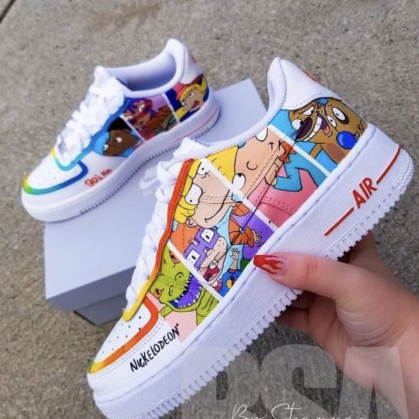 Nickelodeon Painting Custom Air Force 1