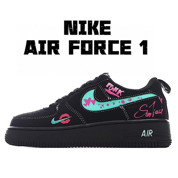 White Dark Marina Custom Air Force 1