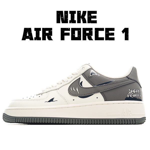 Grey Off White Custom Air Force 1