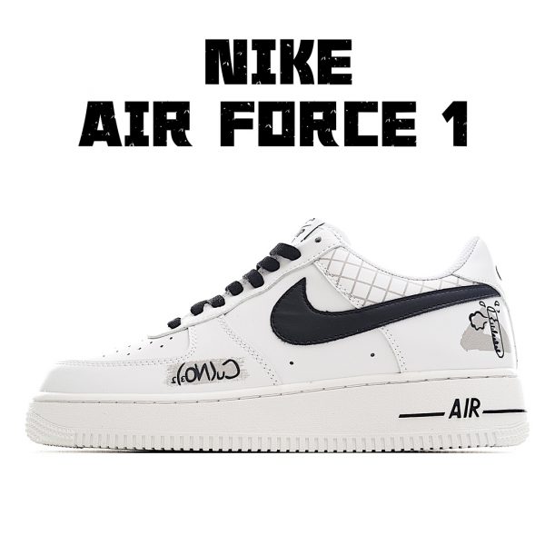 White Black Grey Custom Air Force 1