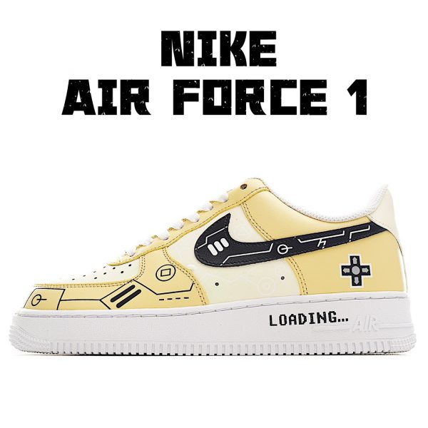 Yellow White Beige Custom Air Force 1