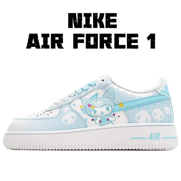 Kuromi Triple White Custom Air Force 1