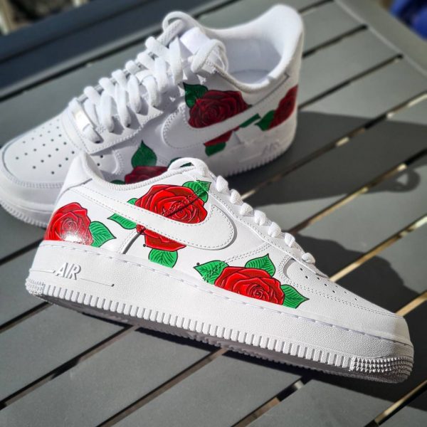 Roses Hand Painted Custom Air Force 1