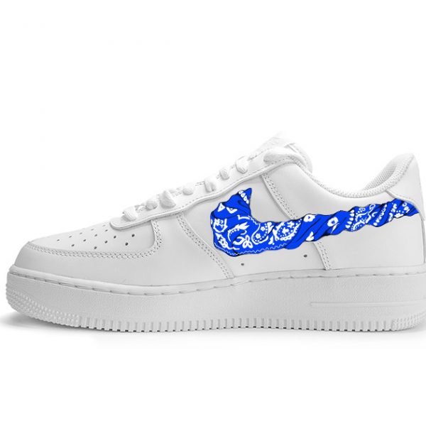 Blue Bandana Custom Air Force 1