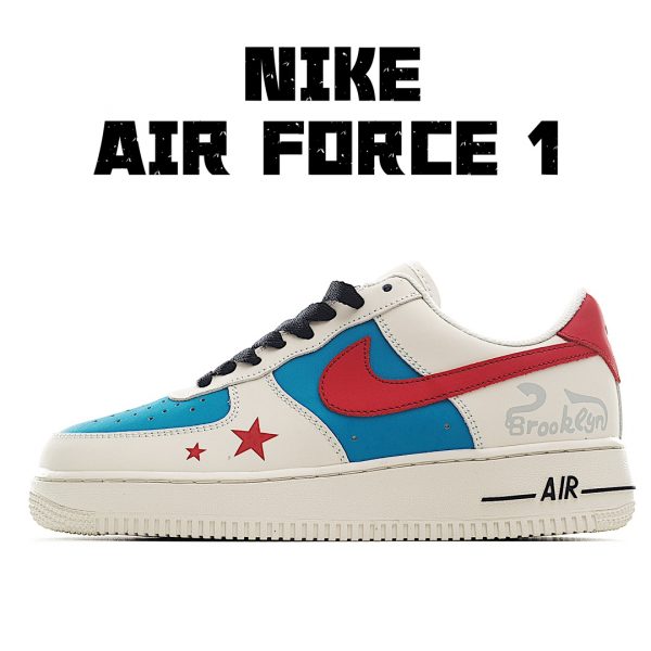 Brooklyn Red Blue Custom Air Force 1