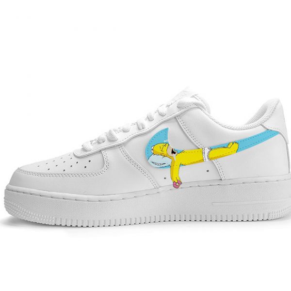 Homer Simpson Painting Custom Air Force 1