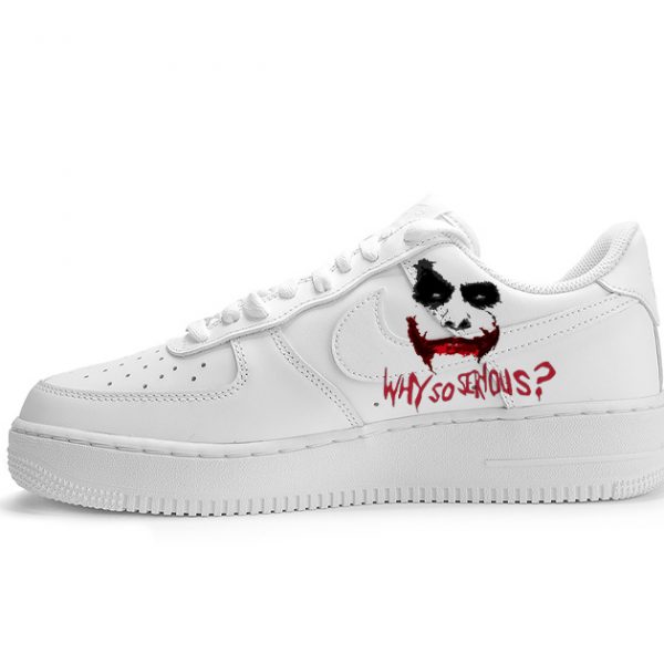 Joker Face Painted Custom Air Force 1