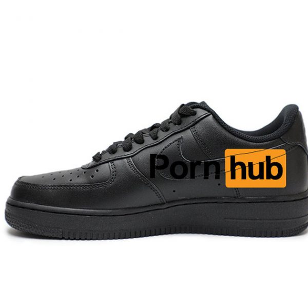 Porn Hub Black Custom Air Force 1