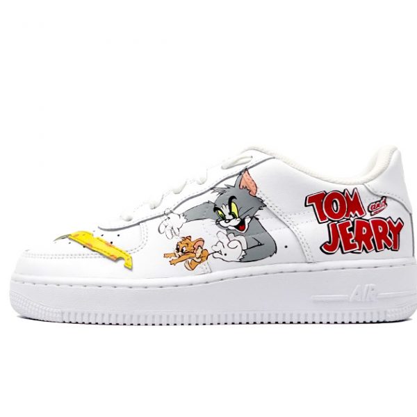 Tom & Jerry Cheese Swoosh Custom Air Force 1