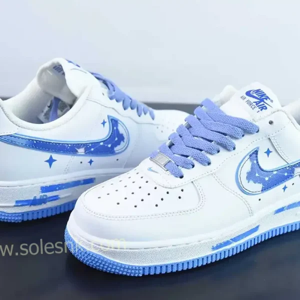 Low White Blue Custom Air Force 1