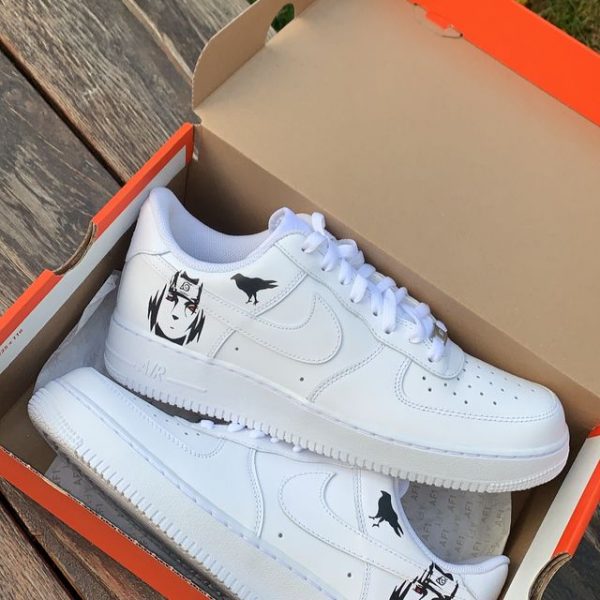 Painted Naruto Design Custom Air Force 1