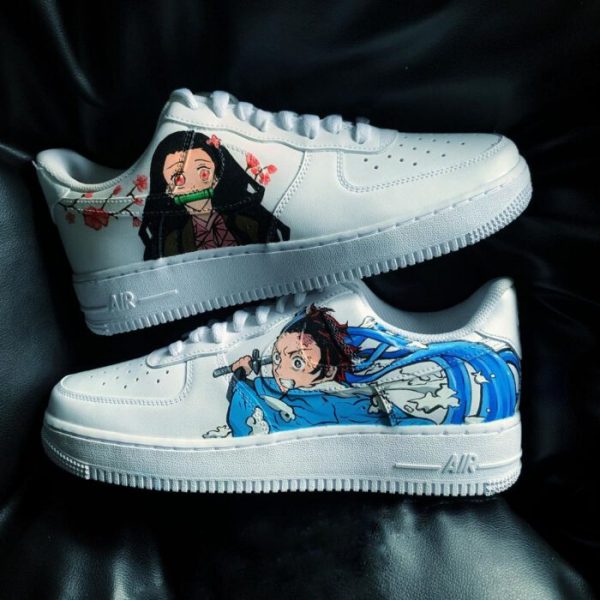 Painted Demon Slayer Custom Air Force 1