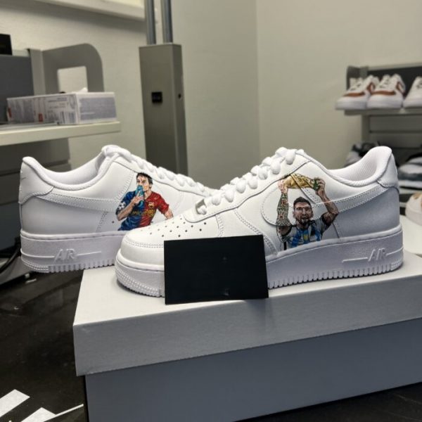 Messi Hand Art Custom Air Force 1