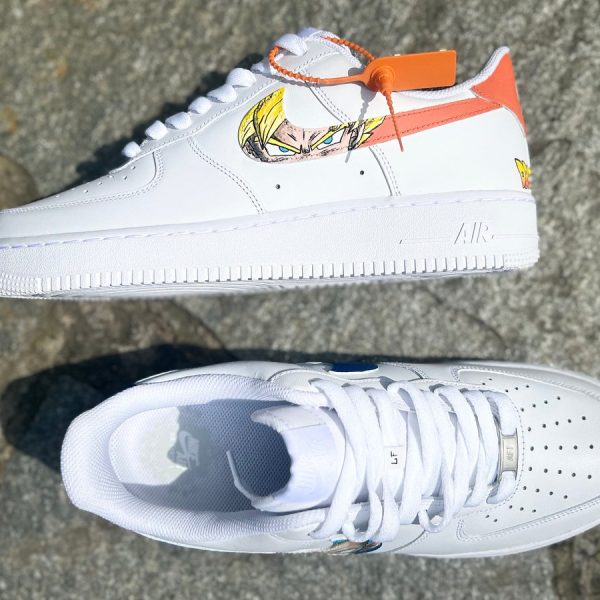 Dragonball Swoosh Painted Custom Air Force 1