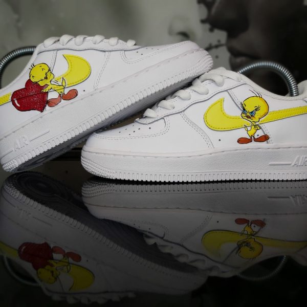 Tweety Love Painted Custom Air Force 1