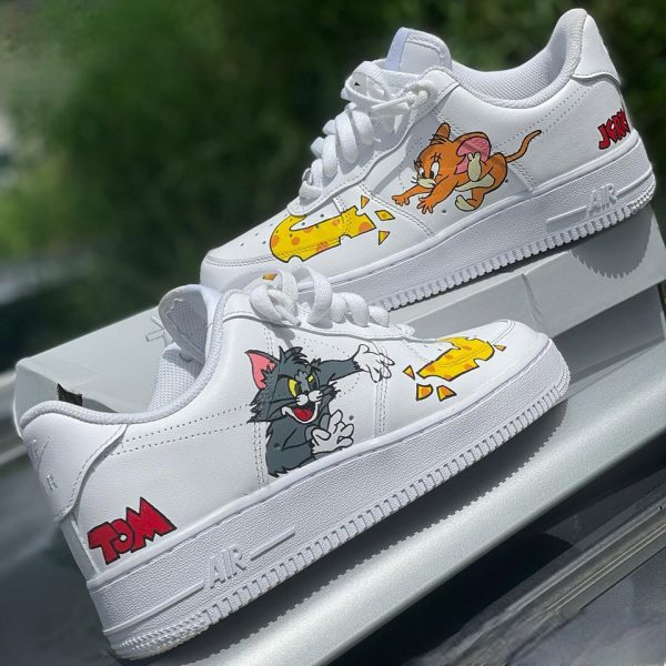 Tom And Jerry Cut Custom Air Force 1