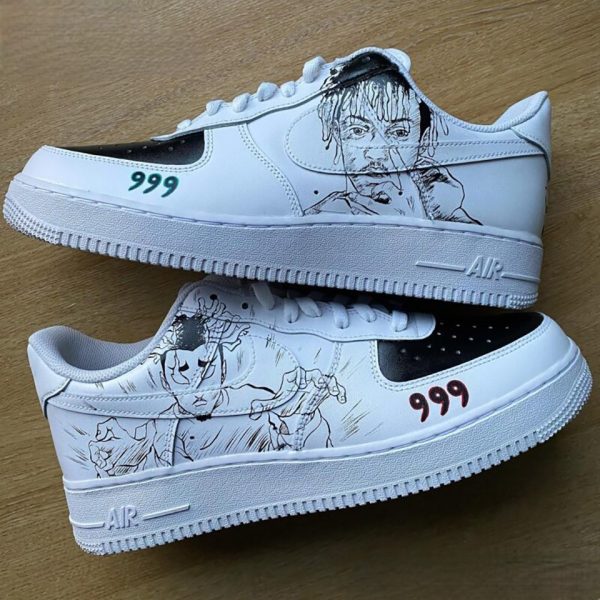 Juice Wrld Black Custom Air Force 1