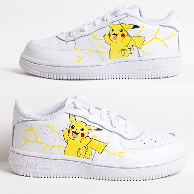 Pikachu Hand Painted Custom Air Force 1