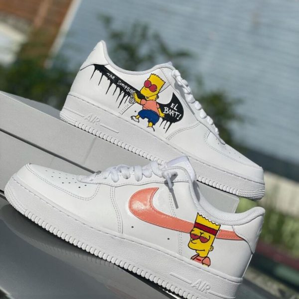 Dripping Bart Simpson Custom Air Force 1