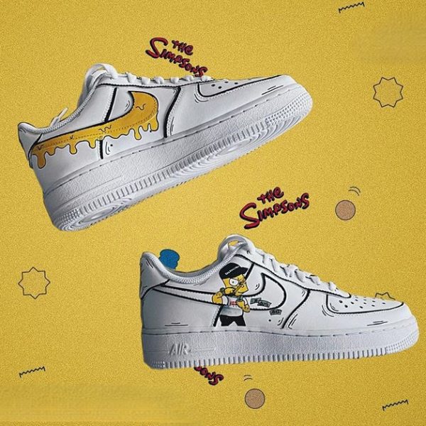 Drip Bart Painted Custom Air Force 1