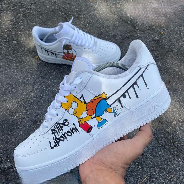 Drip Bart Simpson Custom Air Force 1