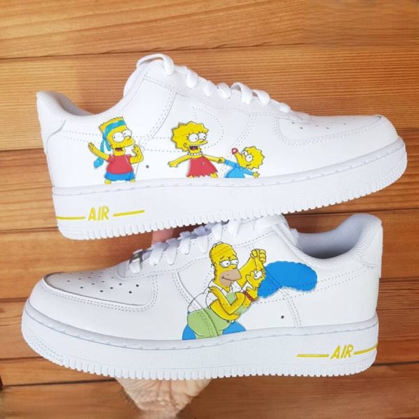 Simpsons Family Full Custom Air Force 1