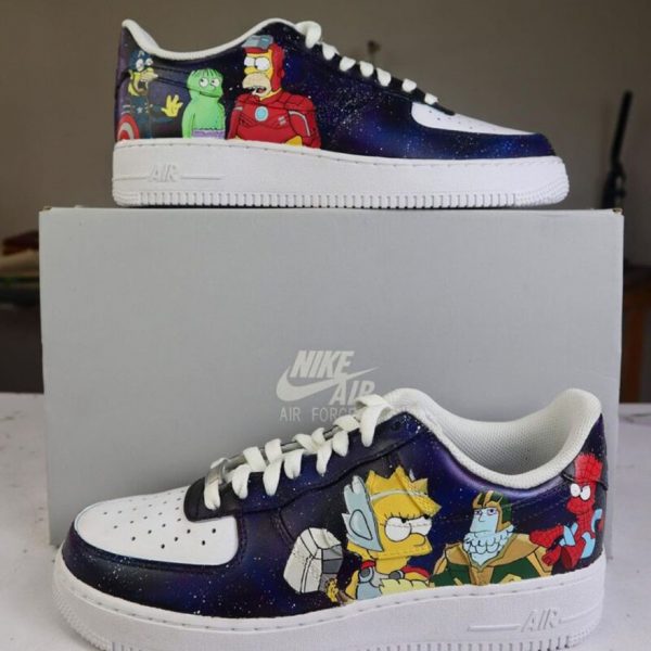 Galxy Simpsons Custom Air Force 1