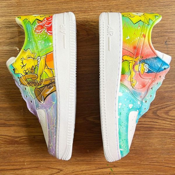 Simpsons Family Girl Custom Air Force 1