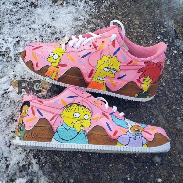 Simpsons Low Top Custom Air Force 1