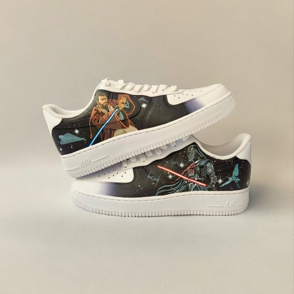 Kenobi Darth Vader Custom Air Force 1