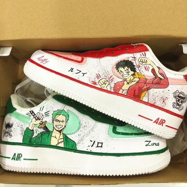 OP Luffy Zoro Custom Air Force 1