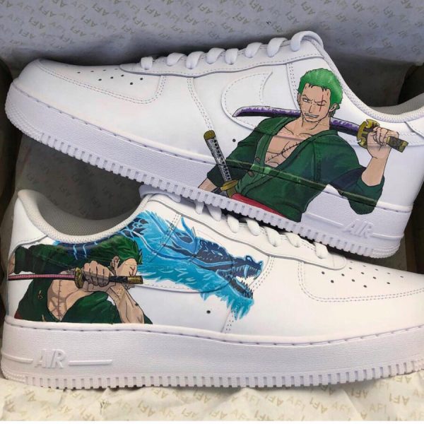 Zoro Anime Painting Custom Air Force 1