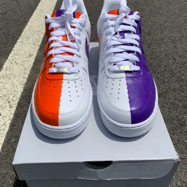 Orange Purple Custom Air Force 1