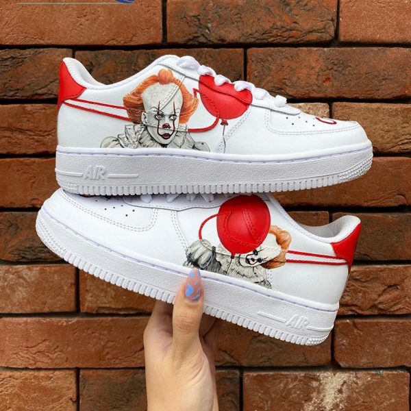 Pennywise Clown Painting Custom Air Force 1