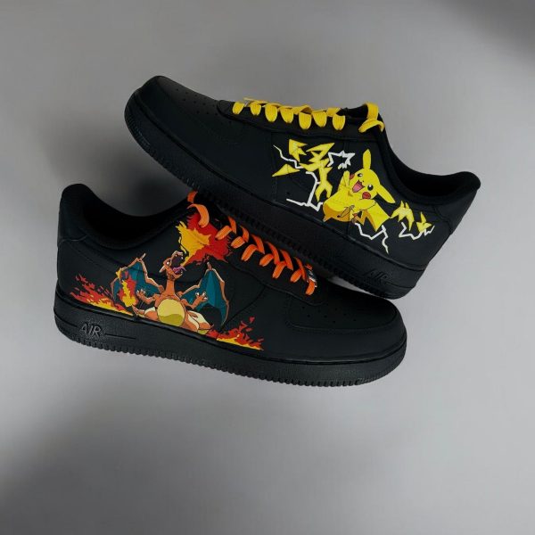 Pikachu X Charizard Custom Air Force 1