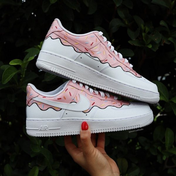 Pink Donut Drip Custom Air Force 1