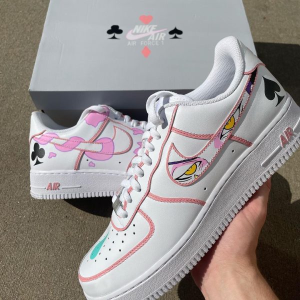 Pink Eyes Doodle Custom Air Force 1