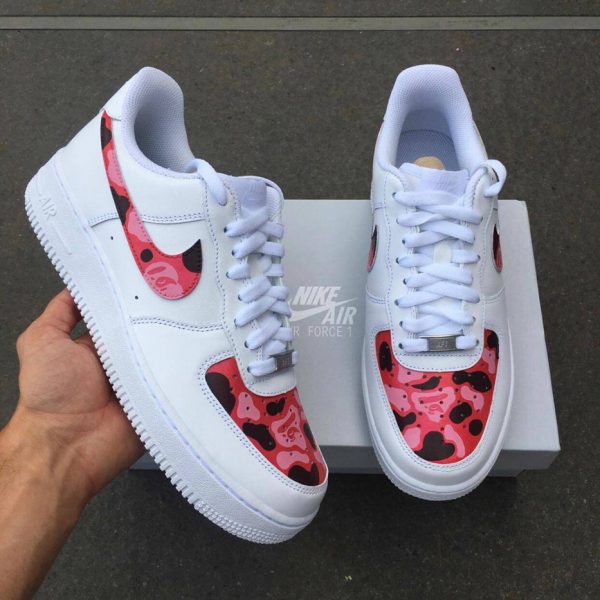 Pink Camo Toe Custom Air Force 1