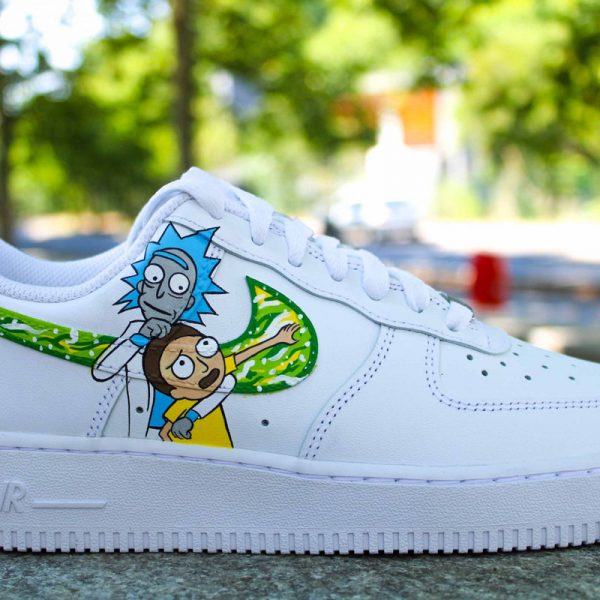 Playful Rick Morty Custom Air Force 1